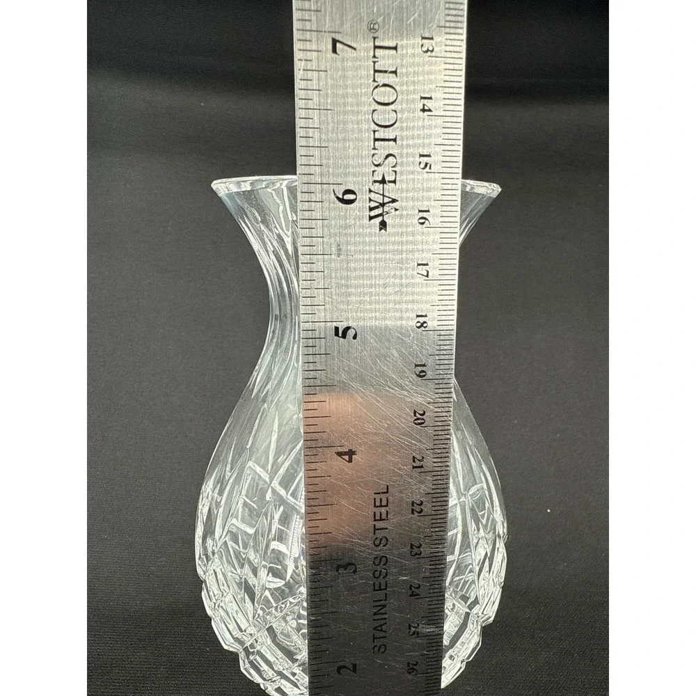 Stuart Shaftesbury Crystal Vase Elegant Cut Glass British Made‎